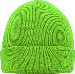 MUIRO winter knitted hat, lime green