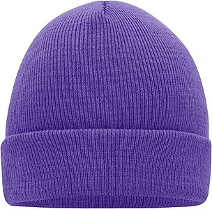 MUIRO winter knitted hat, purple