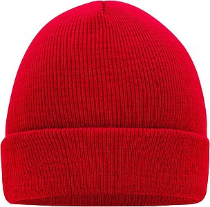 MUIRO winter knitted hat, red