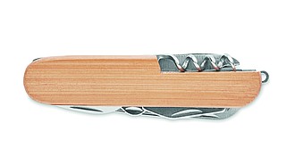 Multi tool pocket knife bamboo