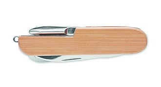 Multi tool pocket knife bamboo
