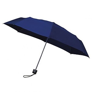 MUNCH folding manual umbrella with black construction, dark blue