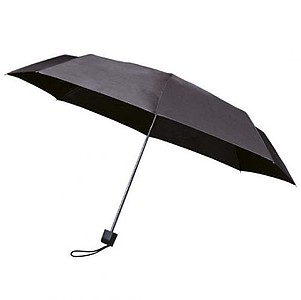 MUNCH folding manual umbrella with black construction, dark grey