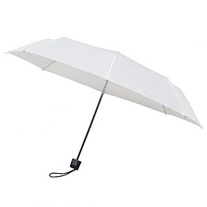 MUNCH folding manual umbrella with black construction, white