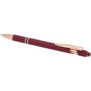 Nanna ballpoint pen with rose gold finish (blue ink), burgundy