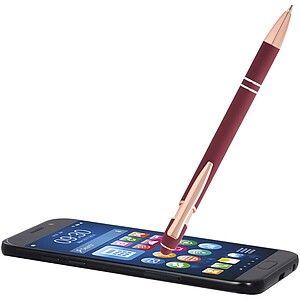 Nanna ballpoint pen with rose gold finish (blue ink), burgundy