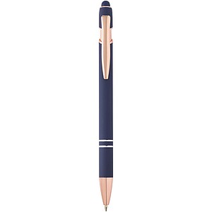 Nanna ballpoint pen with rose gold finish (blue ink), ocean blue