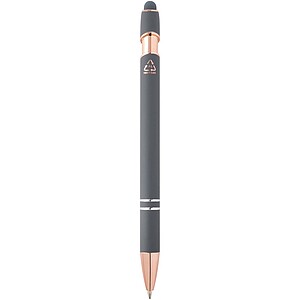 Nanna ballpoint pen with rose gold finish (blue ink), twilight grey