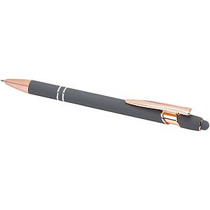 Nanna ballpoint pen with rose gold finish (blue ink), twilight grey