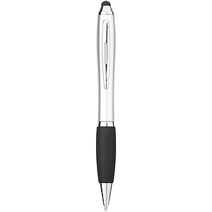 Nash coloured stylus ballpoint pen with black grip