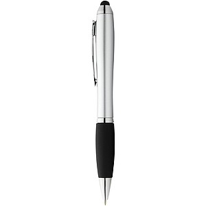 Nash coloured stylus ballpoint pen with black grip