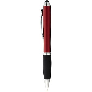 Nash coloured stylus ballpoint pen with black grip