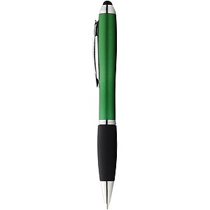 Nash coloured stylus ballpoint pen with black grip