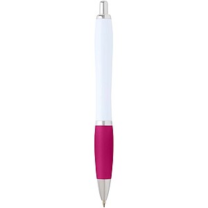 Nash recycled plastic ballpoint pen (blue ink), pink