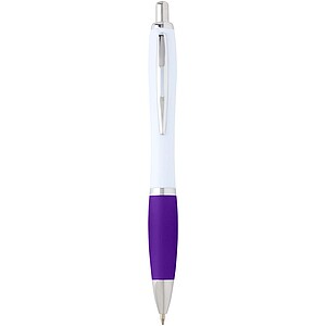 Nash recycled plastic ballpoint pen (blue ink), purple