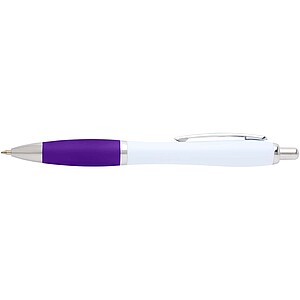 Nash recycled plastic ballpoint pen (blue ink), purple