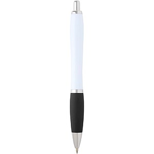 Nash recycled plastic ballpoint pen (blue ink), solid black