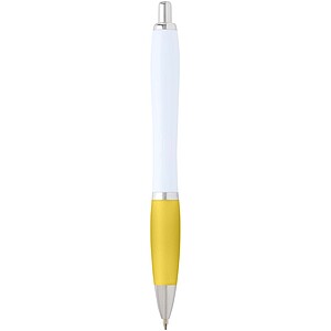 Nash recycled plastic ballpoint pen (blue ink), yellow