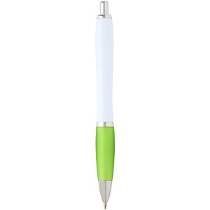 Nash recycled plastic ballpoint pen, lime green