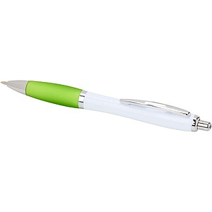 Nash recycled plastic ballpoint pen, lime green