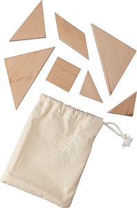 Natural wooden tangram puzzle Ulrike