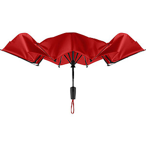 NEFELES Dual-Automatic Folding Umbrella, red
