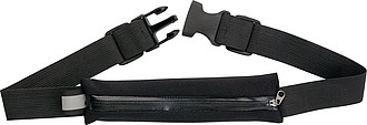 Neopreen. zippered, water-repelent waist bag