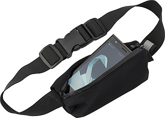 Neopreen. zippered, water-repelent waist bag