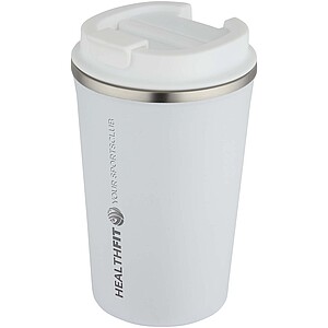 Newport 350 ml double wall vacuum insulated stainless steel tumbler, white
