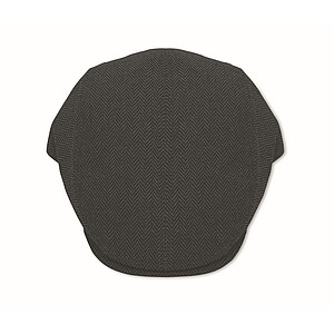 Newsboy flat cap 335 gr/m2, black