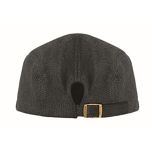 Newsboy flat cap 335 gr/m2, black