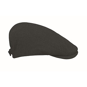 Newsboy flat cap 335 gr/m2, black