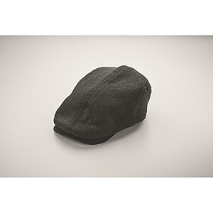 Newsboy flat cap 335 gr/m2, black