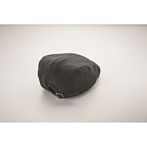 Newsboy flat cap 335 gr/m2, black