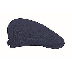Newsboy flat cap 335 gr/m2, blue