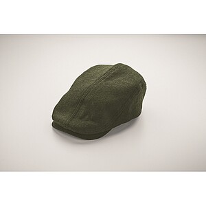 Newsboy flat cap 335 gr/m2, dark green