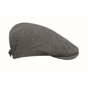 Newsboy flat cap 335 gr/m2, grey