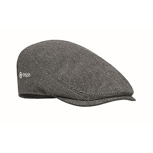 Newsboy flat cap 335 gr/m2, grey