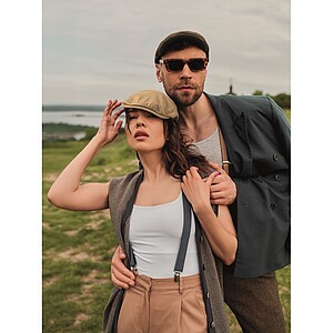 Newsboy flat cap 335 gr/m2, khaki