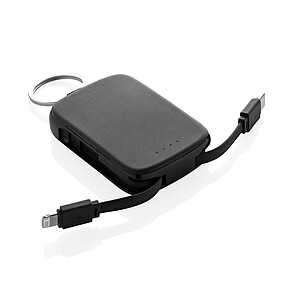 Nexo RCS keychain 2000 mah powerbank with integrated cables