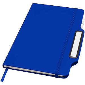 Nexus A5 hard cover notebook with pen and pencil combo, royal blue