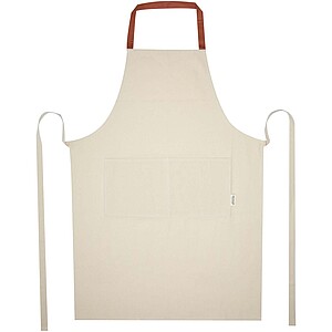 Nia 200 g/m2 recycled cotton apron, brick