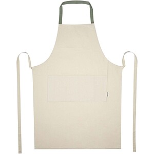 Nia 200 g/m2 recycled cotton apron, heather green