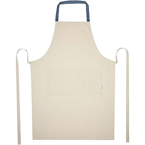 Nia 200 g/m2 recycled cotton apron, ice blue
