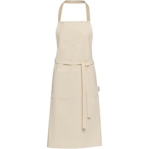 Nia 200 g/m2 recycled cotton apron, oatmeal