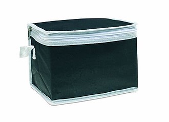 Nonwoven 6 can cooler bag, black