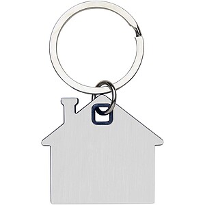 Nook house-shaped keychain, blue