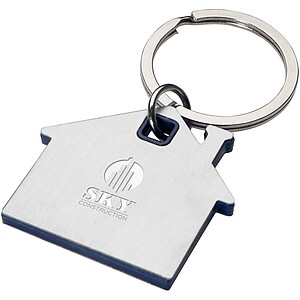 Nook house-shaped keychain, blue