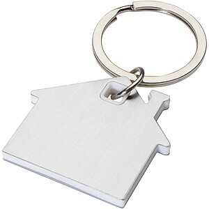 Nook house-shaped keychain, white