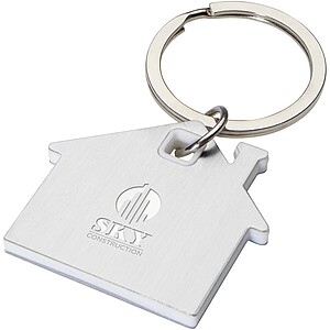 Nook house-shaped keychain, white